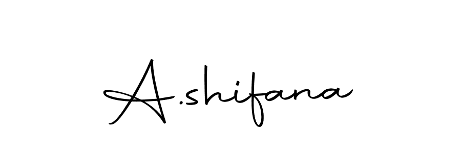 Also we have A.shifana name is the best signature style. Create professional handwritten signature collection using Autography-DOLnW autograph style. A.shifana signature style 10 images and pictures png