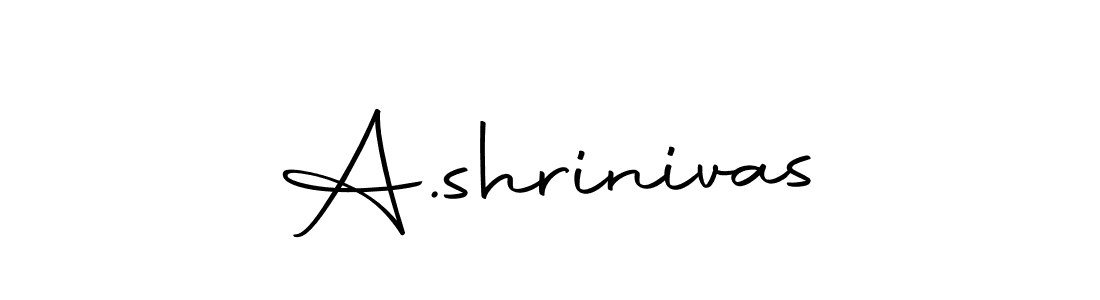 Design your own signature with our free online signature maker. With this signature software, you can create a handwritten (Autography-DOLnW) signature for name A.shrinivas. A.shrinivas signature style 10 images and pictures png