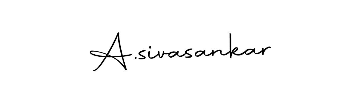 How to make A.sivasankar name signature. Use Autography-DOLnW style for creating short signs online. This is the latest handwritten sign. A.sivasankar signature style 10 images and pictures png