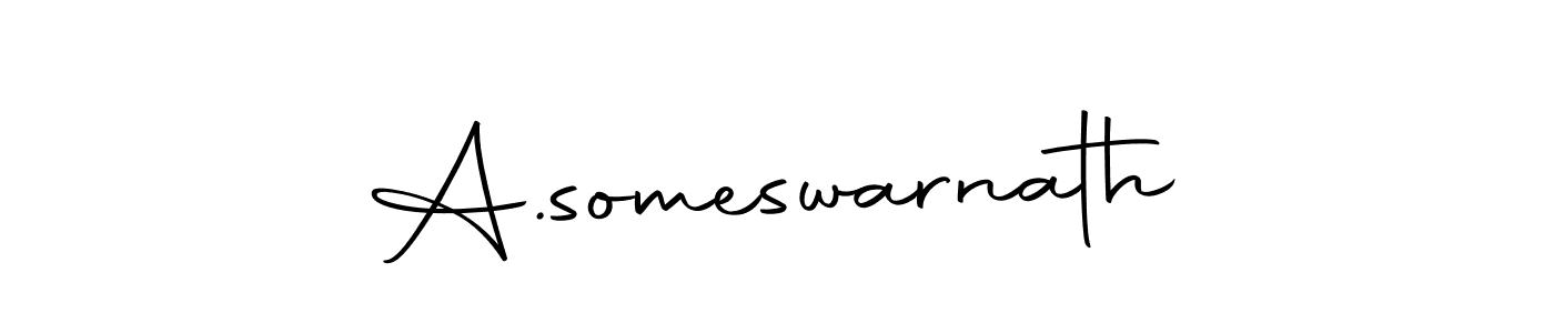 You should practise on your own different ways (Autography-DOLnW) to write your name (A.someswarnath) in signature. don't let someone else do it for you. A.someswarnath signature style 10 images and pictures png