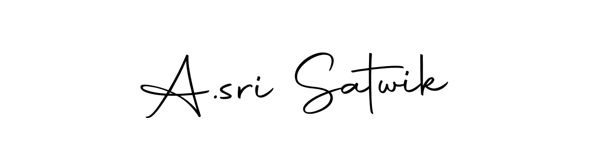 Use a signature maker to create a handwritten signature online. With this signature software, you can design (Autography-DOLnW) your own signature for name A.sri Satwik. A.sri Satwik signature style 10 images and pictures png