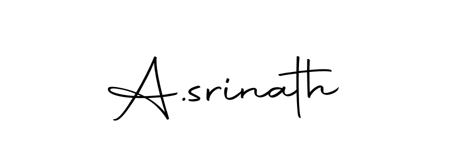 Make a beautiful signature design for name A.srinath. Use this online signature maker to create a handwritten signature for free. A.srinath signature style 10 images and pictures png
