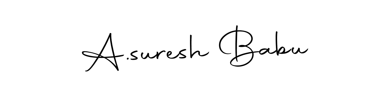 Make a beautiful signature design for name A.suresh Babu. Use this online signature maker to create a handwritten signature for free. A.suresh Babu signature style 10 images and pictures png