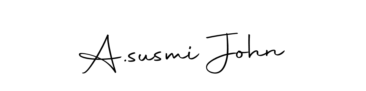 Design your own signature with our free online signature maker. With this signature software, you can create a handwritten (Autography-DOLnW) signature for name A.susmi John. A.susmi John signature style 10 images and pictures png