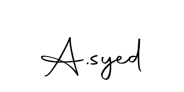 Create a beautiful signature design for name A.syed. With this signature (Autography-DOLnW) fonts, you can make a handwritten signature for free. A.syed signature style 10 images and pictures png