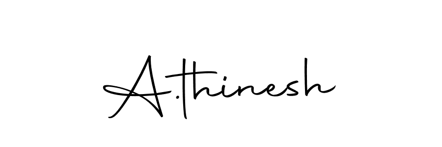 Create a beautiful signature design for name A.thinesh. With this signature (Autography-DOLnW) fonts, you can make a handwritten signature for free. A.thinesh signature style 10 images and pictures png