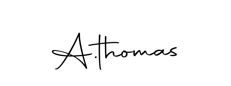 How to make A.thomas signature? Autography-DOLnW is a professional autograph style. Create handwritten signature for A.thomas name. A.thomas signature style 10 images and pictures png