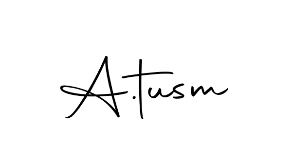 Also we have A.tusm name is the best signature style. Create professional handwritten signature collection using Autography-DOLnW autograph style. A.tusm signature style 10 images and pictures png