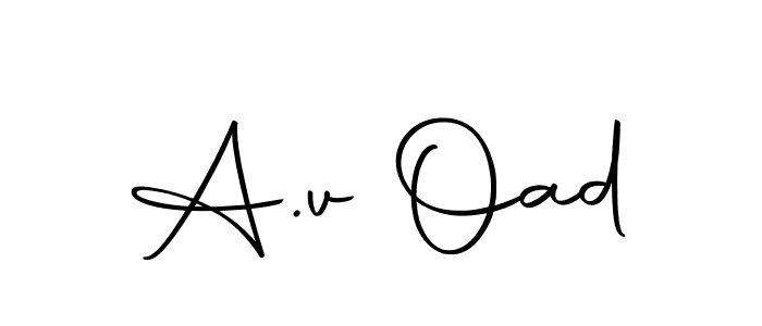 The best way (Autography-DOLnW) to make a short signature is to pick only two or three words in your name. The name A.v Oad include a total of six letters. For converting this name. A.v Oad signature style 10 images and pictures png