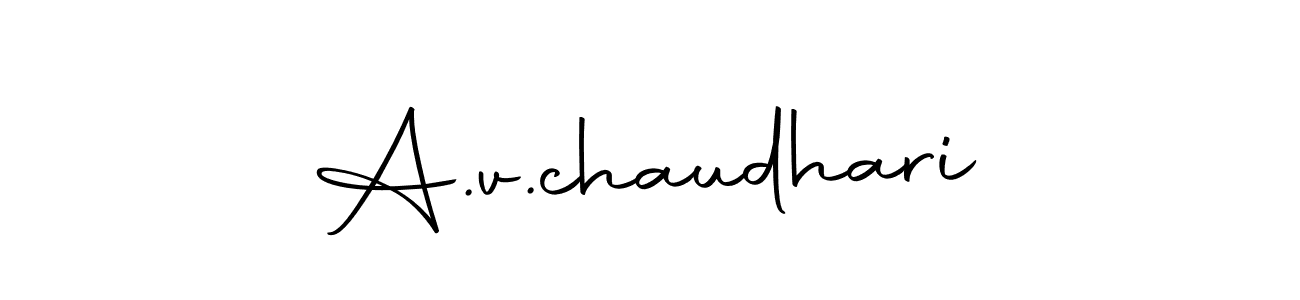 How to make A.v.chaudhari signature? Autography-DOLnW is a professional autograph style. Create handwritten signature for A.v.chaudhari name. A.v.chaudhari signature style 10 images and pictures png