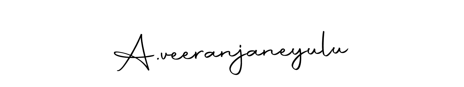 How to make A.veeranjaneyulu name signature. Use Autography-DOLnW style for creating short signs online. This is the latest handwritten sign. A.veeranjaneyulu signature style 10 images and pictures png