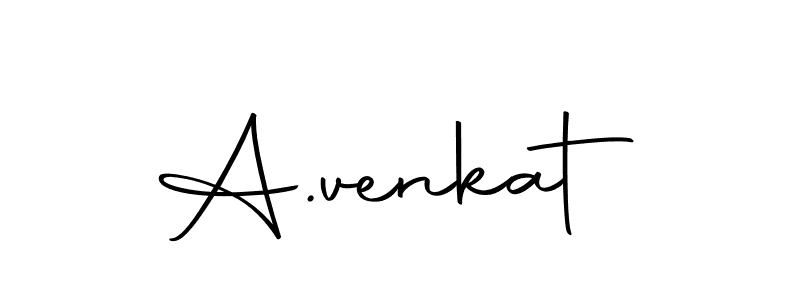 Design your own signature with our free online signature maker. With this signature software, you can create a handwritten (Autography-DOLnW) signature for name A.venkat. A.venkat signature style 10 images and pictures png