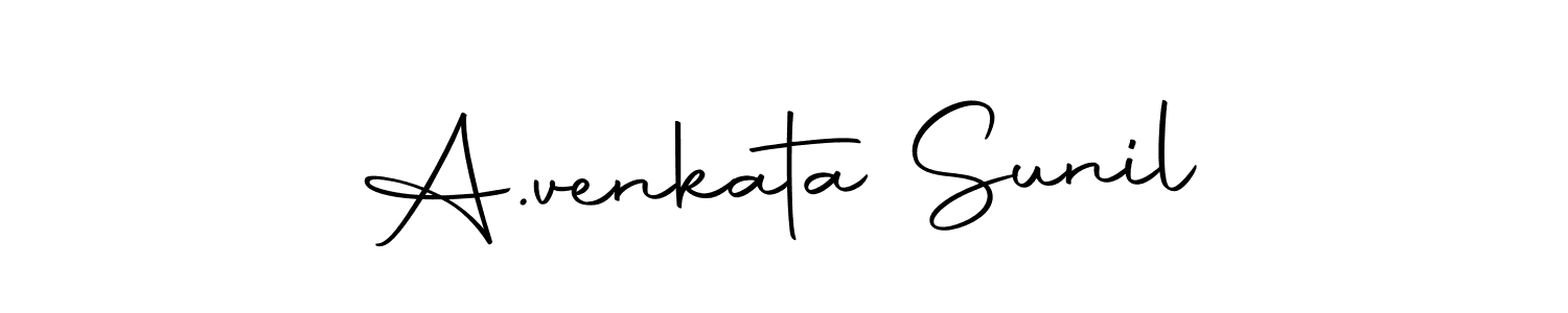 You should practise on your own different ways (Autography-DOLnW) to write your name (A.venkata Sunil) in signature. don't let someone else do it for you. A.venkata Sunil signature style 10 images and pictures png