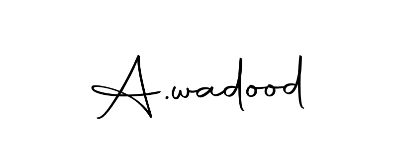 if you are searching for the best signature style for your name A.wadood. so please give up your signature search. here we have designed multiple signature styles  using Autography-DOLnW. A.wadood signature style 10 images and pictures png