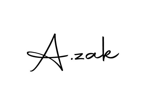 You should practise on your own different ways (Autography-DOLnW) to write your name (A.zak) in signature. don't let someone else do it for you. A.zak signature style 10 images and pictures png