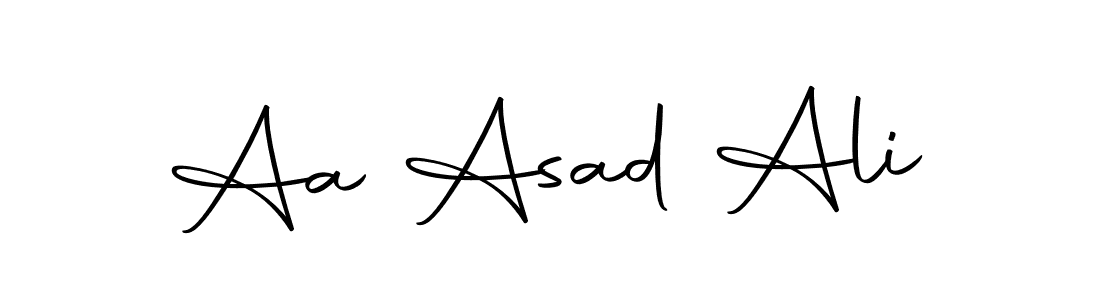 Use a signature maker to create a handwritten signature online. With this signature software, you can design (Autography-DOLnW) your own signature for name Aa Asad Ali. Aa Asad Ali signature style 10 images and pictures png