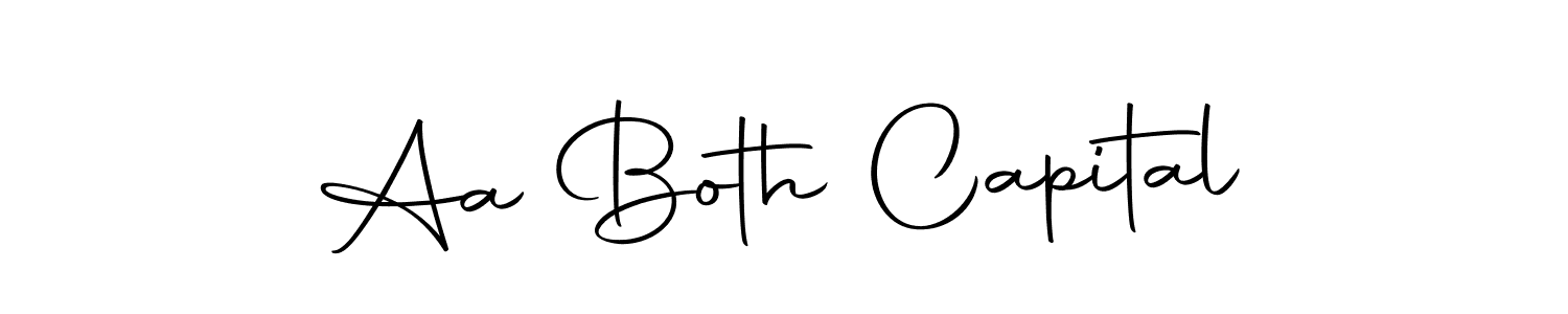 How to make Aa Both Capital name signature. Use Autography-DOLnW style for creating short signs online. This is the latest handwritten sign. Aa Both Capital signature style 10 images and pictures png