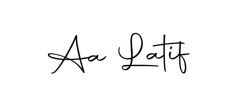 Make a beautiful signature design for name Aa Latif. With this signature (Autography-DOLnW) style, you can create a handwritten signature for free. Aa Latif signature style 10 images and pictures png