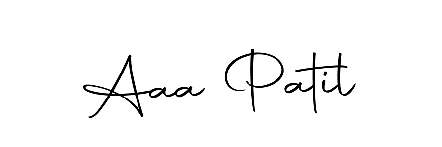 Design your own signature with our free online signature maker. With this signature software, you can create a handwritten (Autography-DOLnW) signature for name Aaa Patil. Aaa Patil signature style 10 images and pictures png
