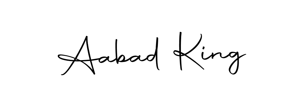 Design your own signature with our free online signature maker. With this signature software, you can create a handwritten (Autography-DOLnW) signature for name Aabad King. Aabad King signature style 10 images and pictures png