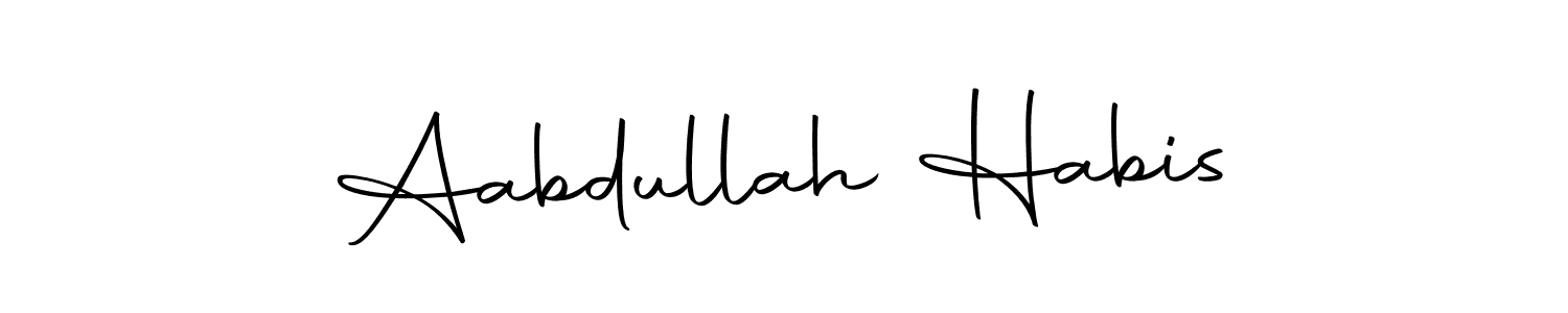 if you are searching for the best signature style for your name Aabdullah Habis. so please give up your signature search. here we have designed multiple signature styles  using Autography-DOLnW. Aabdullah Habis signature style 10 images and pictures png