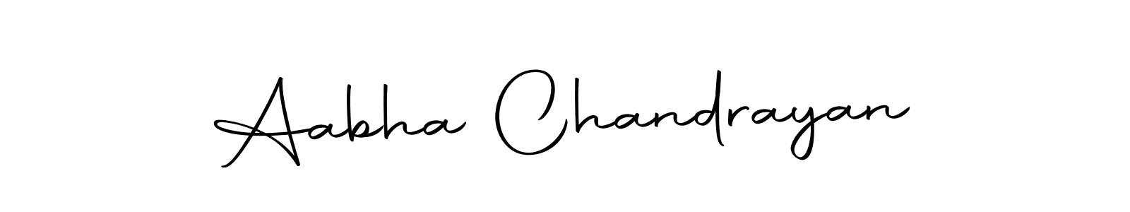 You should practise on your own different ways (Autography-DOLnW) to write your name (Aabha Chandrayan) in signature. don't let someone else do it for you. Aabha Chandrayan signature style 10 images and pictures png