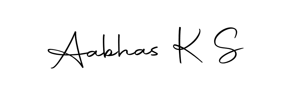 Design your own signature with our free online signature maker. With this signature software, you can create a handwritten (Autography-DOLnW) signature for name Aabhas K S. Aabhas K S signature style 10 images and pictures png