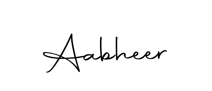 Design your own signature with our free online signature maker. With this signature software, you can create a handwritten (Autography-DOLnW) signature for name Aabheer. Aabheer signature style 10 images and pictures png