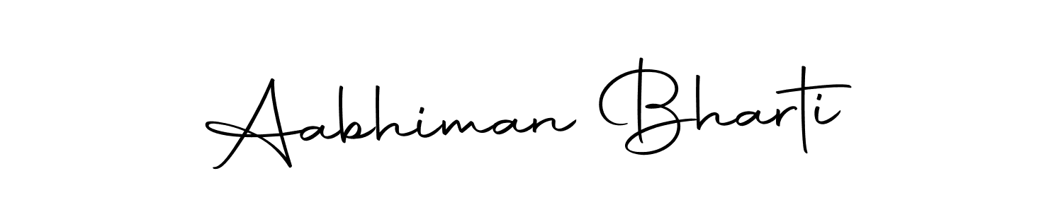 Aabhiman Bharti stylish signature style. Best Handwritten Sign (Autography-DOLnW) for my name. Handwritten Signature Collection Ideas for my name Aabhiman Bharti. Aabhiman Bharti signature style 10 images and pictures png