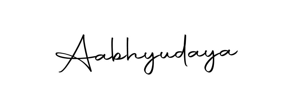 Use a signature maker to create a handwritten signature online. With this signature software, you can design (Autography-DOLnW) your own signature for name Aabhyudaya. Aabhyudaya signature style 10 images and pictures png