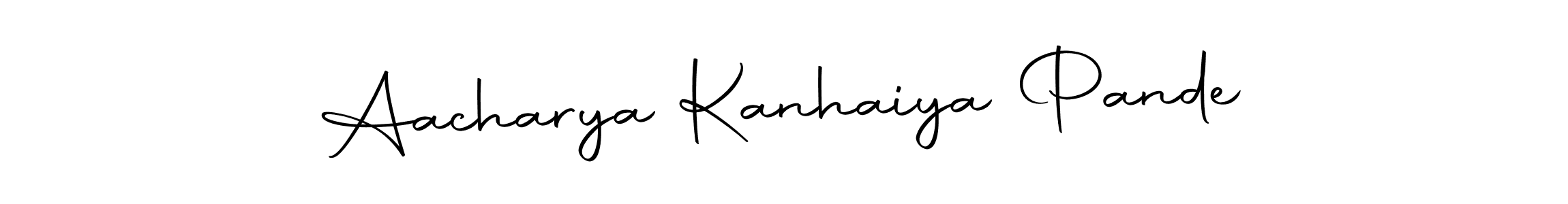 Make a beautiful signature design for name Aacharya Kanhaiya Pande. Use this online signature maker to create a handwritten signature for free. Aacharya Kanhaiya Pande signature style 10 images and pictures png