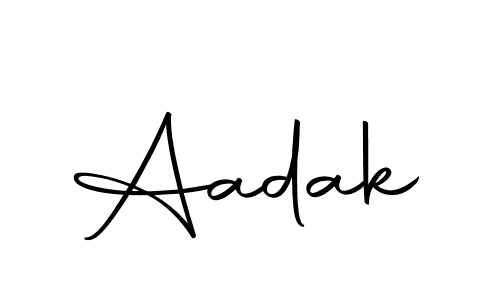 Design your own signature with our free online signature maker. With this signature software, you can create a handwritten (Autography-DOLnW) signature for name Aadak. Aadak signature style 10 images and pictures png