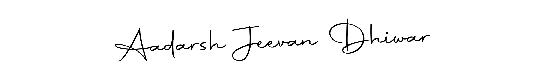 Also we have Aadarsh Jeevan Dhiwar name is the best signature style. Create professional handwritten signature collection using Autography-DOLnW autograph style. Aadarsh Jeevan Dhiwar signature style 10 images and pictures png