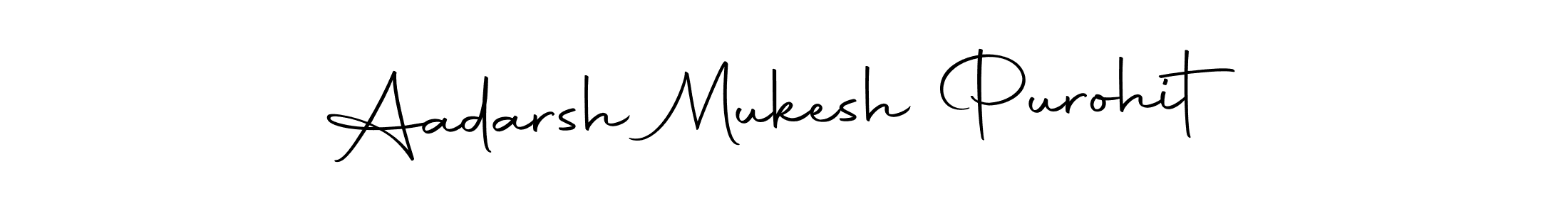 Make a beautiful signature design for name Aadarsh Mukesh Purohit. Use this online signature maker to create a handwritten signature for free. Aadarsh Mukesh Purohit signature style 10 images and pictures png