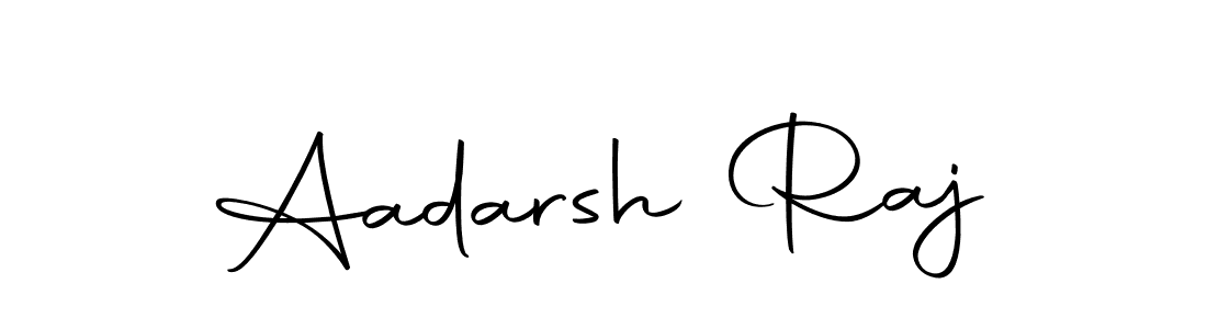 How to make Aadarsh Raj name signature. Use Autography-DOLnW style for creating short signs online. This is the latest handwritten sign. Aadarsh Raj signature style 10 images and pictures png