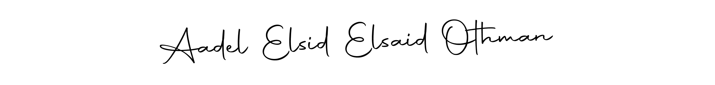 The best way (Autography-DOLnW) to make a short signature is to pick only two or three words in your name. The name Aadel Elsid Elsaid Othman include a total of six letters. For converting this name. Aadel Elsid Elsaid Othman signature style 10 images and pictures png