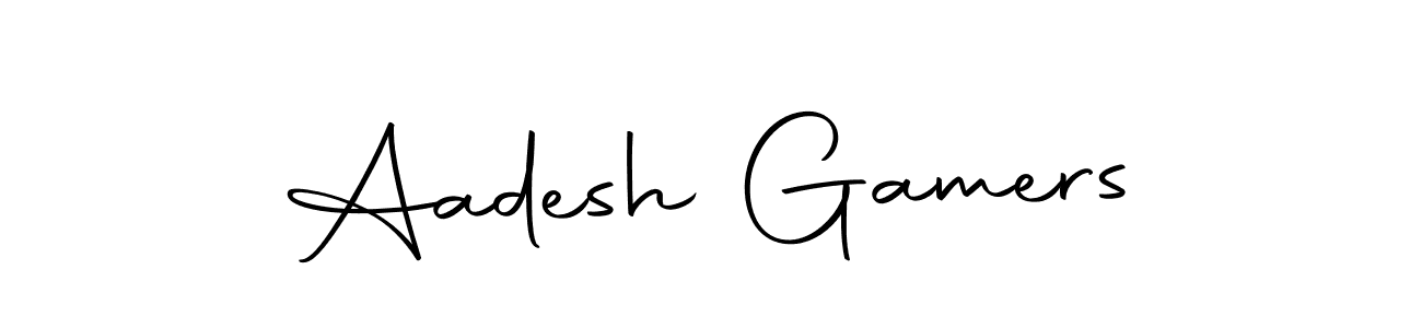 Create a beautiful signature design for name Aadesh Gamers. With this signature (Autography-DOLnW) fonts, you can make a handwritten signature for free. Aadesh Gamers signature style 10 images and pictures png