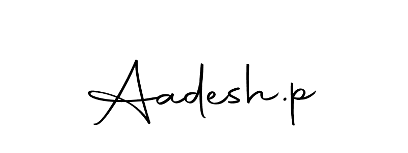 Make a beautiful signature design for name Aadesh.p. Use this online signature maker to create a handwritten signature for free. Aadesh.p signature style 10 images and pictures png