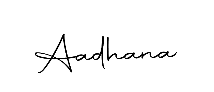 Create a beautiful signature design for name Aadhana. With this signature (Autography-DOLnW) fonts, you can make a handwritten signature for free. Aadhana signature style 10 images and pictures png