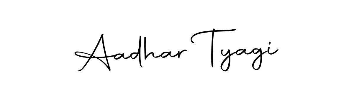 The best way (Autography-DOLnW) to make a short signature is to pick only two or three words in your name. The name Aadhar Tyagi include a total of six letters. For converting this name. Aadhar Tyagi signature style 10 images and pictures png