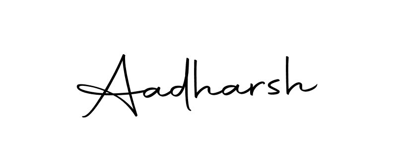 Use a signature maker to create a handwritten signature online. With this signature software, you can design (Autography-DOLnW) your own signature for name Aadharsh. Aadharsh signature style 10 images and pictures png