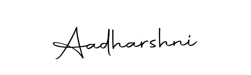 Design your own signature with our free online signature maker. With this signature software, you can create a handwritten (Autography-DOLnW) signature for name Aadharshni. Aadharshni signature style 10 images and pictures png