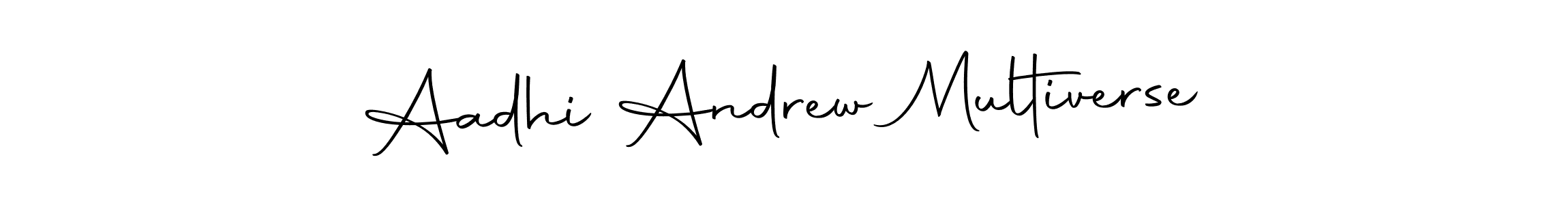 Similarly Autography-DOLnW is the best handwritten signature design. Signature creator online .You can use it as an online autograph creator for name Aadhi Andrew Multiverse. Aadhi Andrew Multiverse signature style 10 images and pictures png