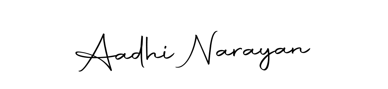 How to make Aadhi Narayan name signature. Use Autography-DOLnW style for creating short signs online. This is the latest handwritten sign. Aadhi Narayan signature style 10 images and pictures png