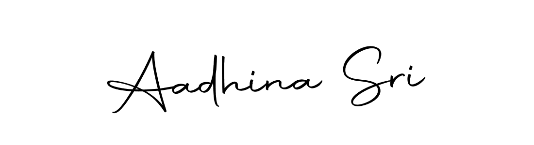 How to make Aadhina Sri name signature. Use Autography-DOLnW style for creating short signs online. This is the latest handwritten sign. Aadhina Sri signature style 10 images and pictures png