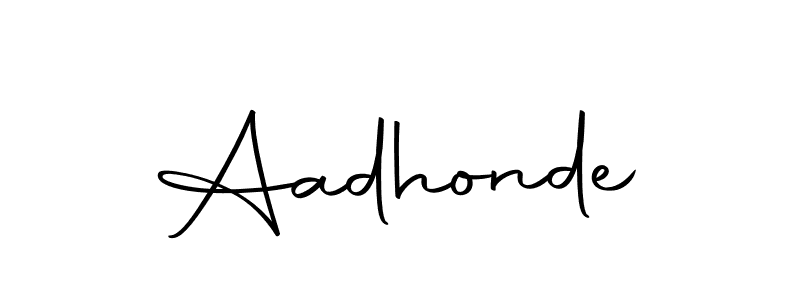 Design your own signature with our free online signature maker. With this signature software, you can create a handwritten (Autography-DOLnW) signature for name Aadhonde. Aadhonde signature style 10 images and pictures png