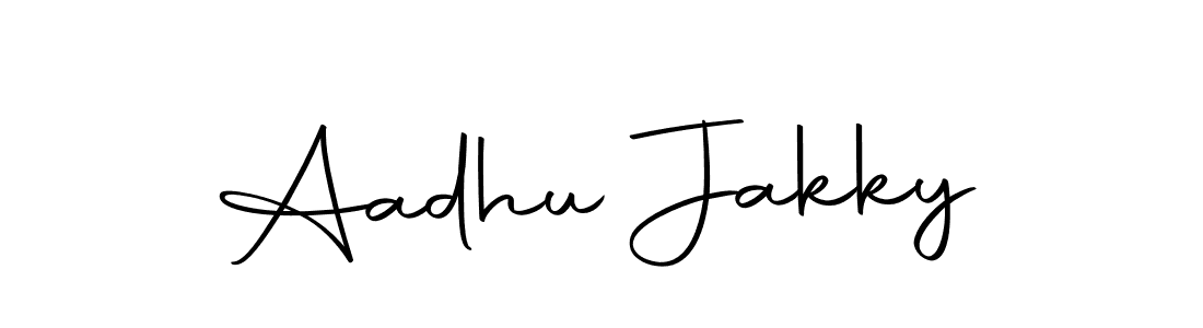 Aadhu Jakky stylish signature style. Best Handwritten Sign (Autography-DOLnW) for my name. Handwritten Signature Collection Ideas for my name Aadhu Jakky. Aadhu Jakky signature style 10 images and pictures png