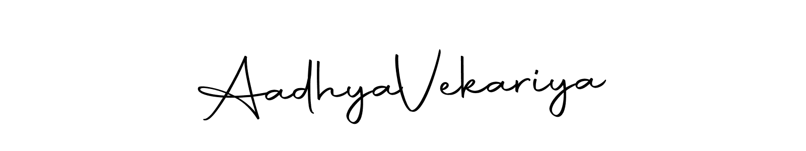 Use a signature maker to create a handwritten signature online. With this signature software, you can design (Autography-DOLnW) your own signature for name Aadhya  Vekariya. Aadhya  Vekariya signature style 10 images and pictures png