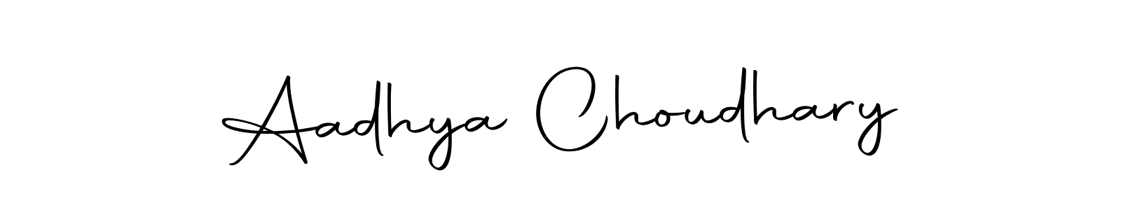 if you are searching for the best signature style for your name Aadhya Choudhary. so please give up your signature search. here we have designed multiple signature styles  using Autography-DOLnW. Aadhya Choudhary signature style 10 images and pictures png
