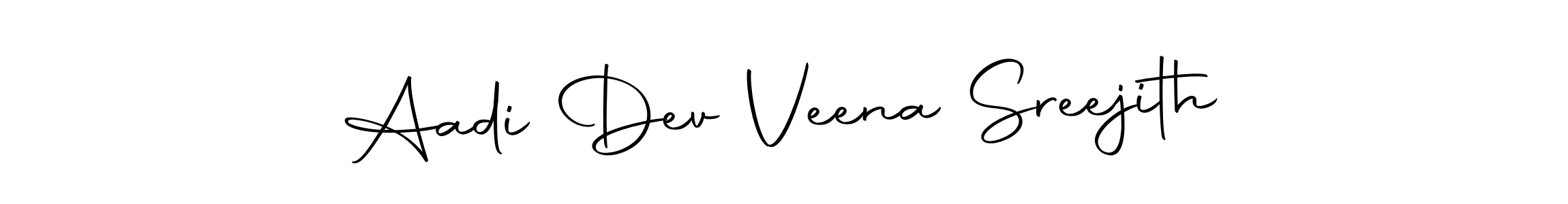 Use a signature maker to create a handwritten signature online. With this signature software, you can design (Autography-DOLnW) your own signature for name Aadi Dev Veena Sreejith. Aadi Dev Veena Sreejith signature style 10 images and pictures png